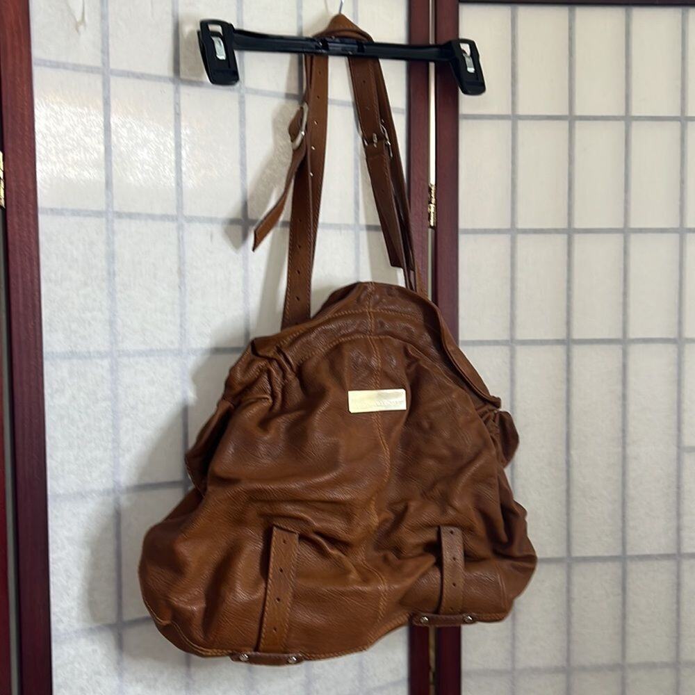 LOEFFLER RANDALL RUCHED LEATHER SHOULDER BAG‎ - Picture 2 of 10